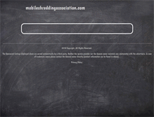 Tablet Screenshot of mobileshreddingassociation.com